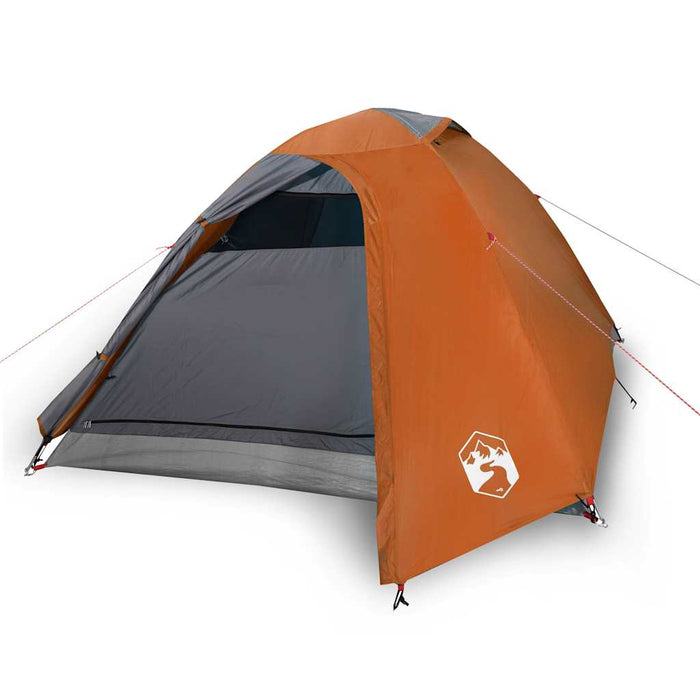 Cort de camping cupolă 3 persoane, portocaliu, impermeabil - WALTI WALTI