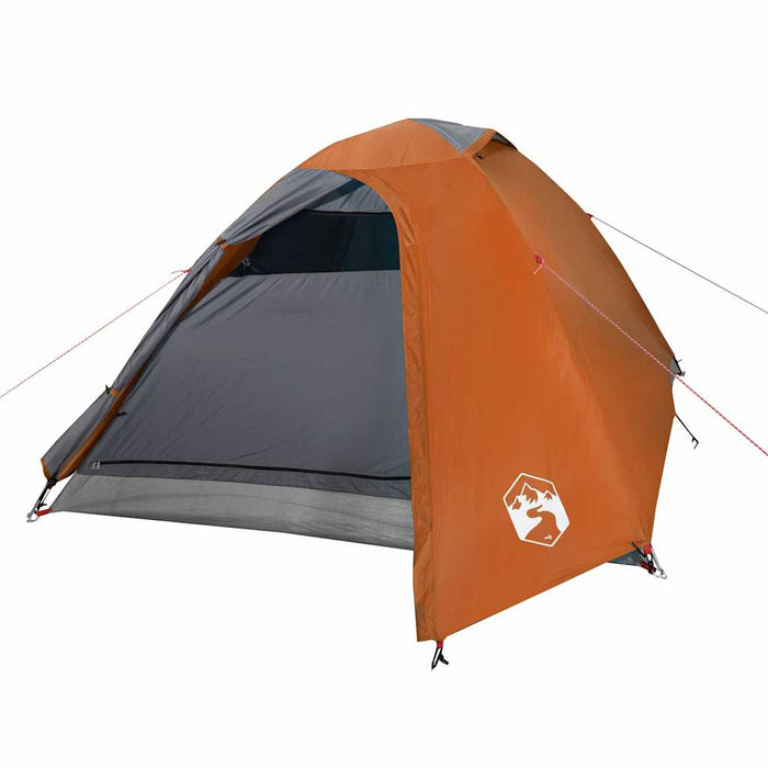 Cort de camping cupolă 3 persoane, portocaliu, impermeabil - WALTI WALTI