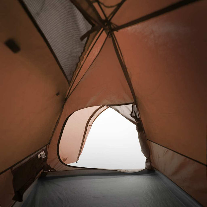 Cort de camping cupolă 3 persoane, portocaliu, impermeabil - WALTI WALTI