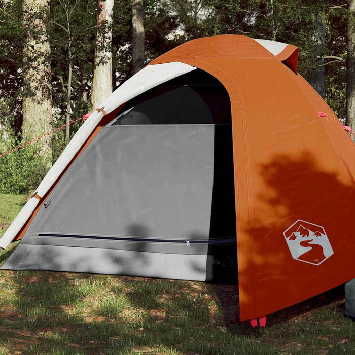 Cort de camping cupolă 3 persoane, portocaliu, impermeabil - WALTI WALTI
