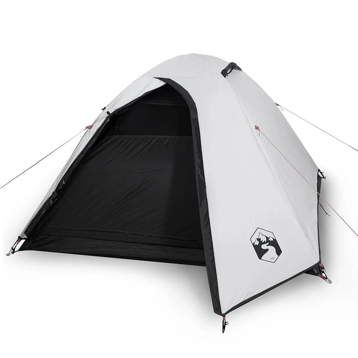 Cort camping cupolă 3 persoane alb, țesătură opacă, impermeabil - WALTI WALTI