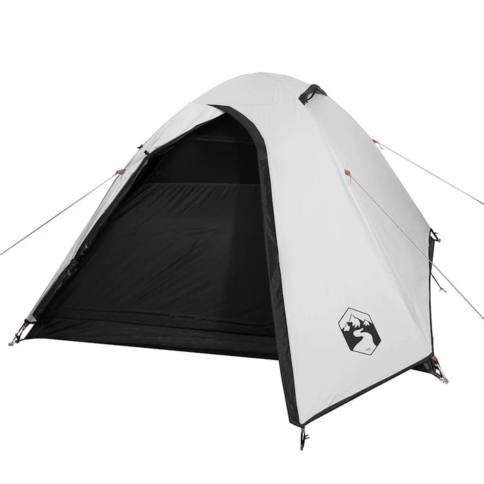 Cort camping cupolă 3 persoane alb, țesătură opacă, impermeabil - WALTI WALTI
