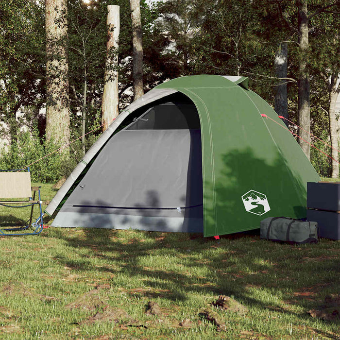 Cort de camping cupolă pentru 4 persoane, verde, impermeabil - WALTI WALTI