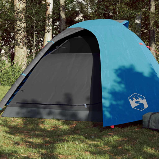 Cort de camping cupolă pentru 4 persoane, albastru, impermeabil - WALTI WALTI
