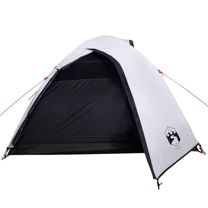 Cort camping cupolă 4 persoane alb, țesătură opacă, impermeabil - WALTI WALTI
