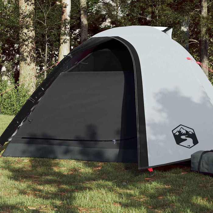 Cort camping cupolă 4 persoane alb, țesătură opacă, impermeabil - WALTI WALTI