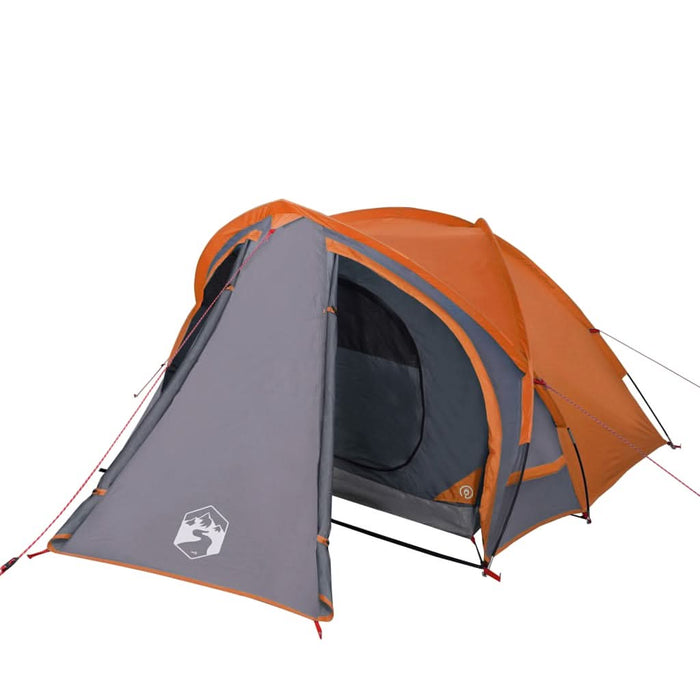 Cort de camping pentru 2 persoane, gri/portocaliu, impermeabil - WALTI WALTI