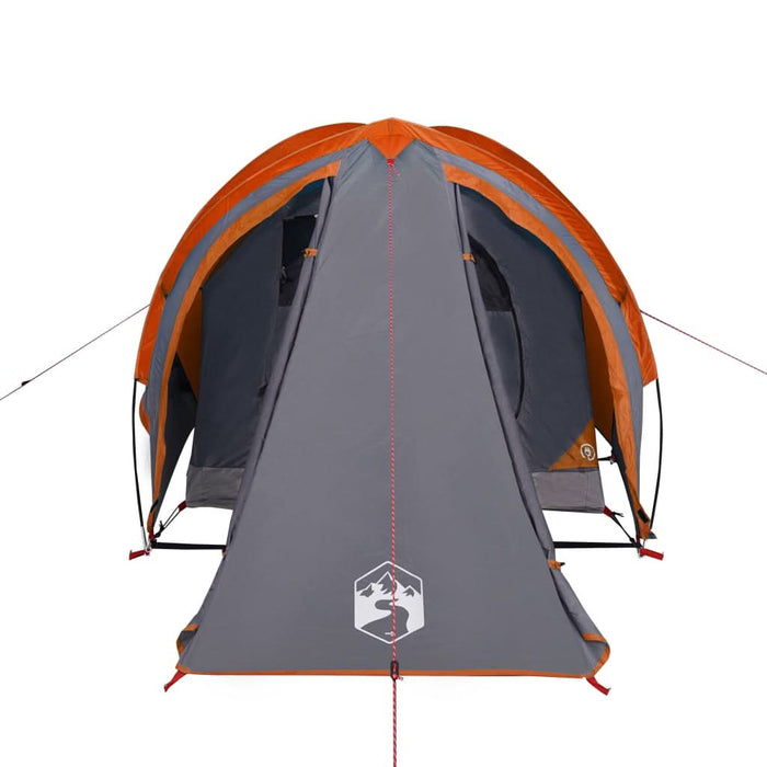Cort de camping pentru 2 persoane, gri/portocaliu, impermeabil - WALTI WALTI