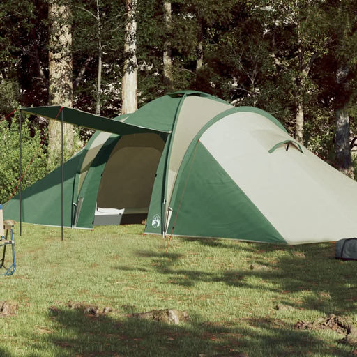 Cort de camping cupolă pentru 6 persoane, verde, impermeabil - WALTI WALTI