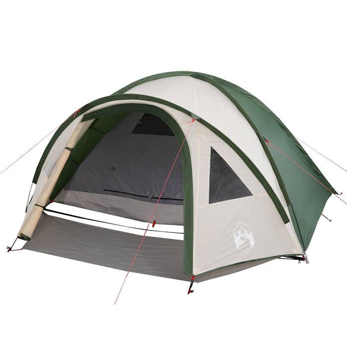 Cort de camping cupolă pentru 4 persoane, verde, impermeabil - WALTI WALTI