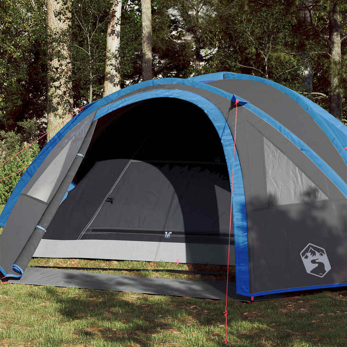Cort de camping cupolă pentru 4 persoane, albastru, impermeabil - WALTI WALTI