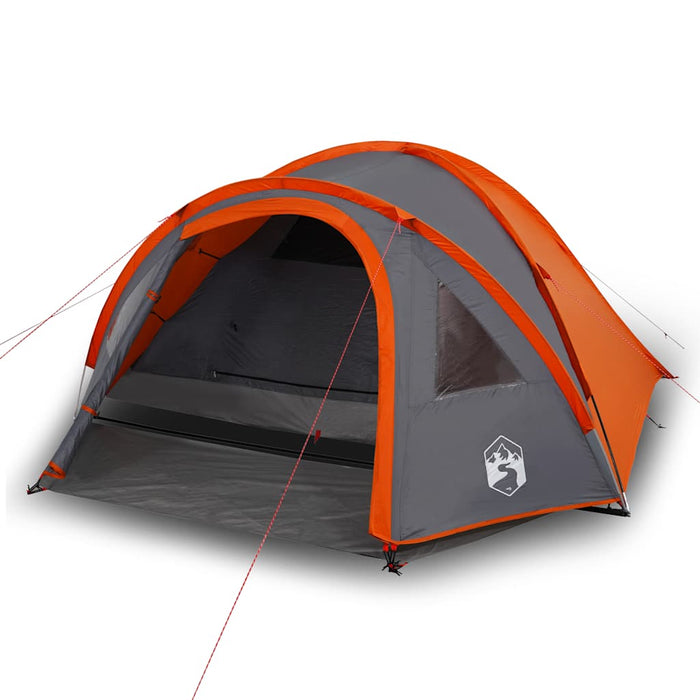 Cort de camping pentru 4 persoane, portocaliu, impermeabil - WALTI WALTI