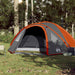Cort de camping pentru 4 persoane, portocaliu, impermeabil - WALTI WALTI