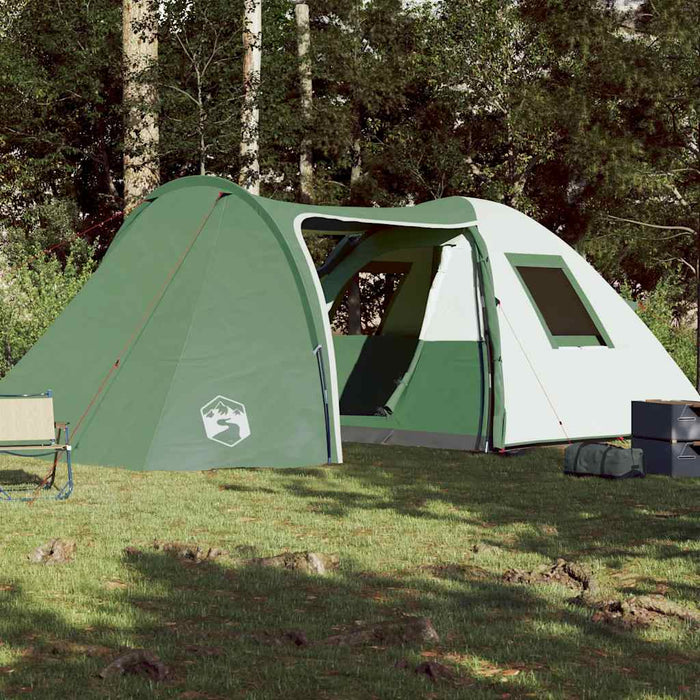 Cort de camping cupolă pentru 6 persoane, verde, impermeabil - WALTI WALTI