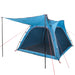 Cort camping, 4 persoane, albastru, impermeabil, setare rapidă - WALTI WALTI