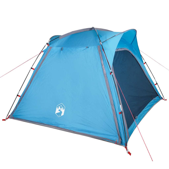 Cort camping, 4 persoane, albastru, impermeabil, setare rapidă - WALTI WALTI