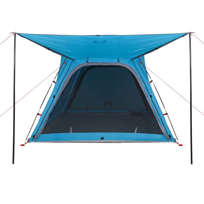 Cort camping, 4 persoane, albastru, impermeabil, setare rapidă - WALTI WALTI