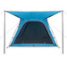 Cort camping, 4 persoane, albastru, impermeabil, setare rapidă - WALTI WALTI