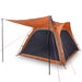 Cort camping, 4 persoane, gri/oranj, impermeabil, setare rapidă - WALTI WALTI