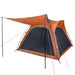 Cort camping, 4 persoane, gri/oranj, impermeabil, setare rapidă - WALTI WALTI