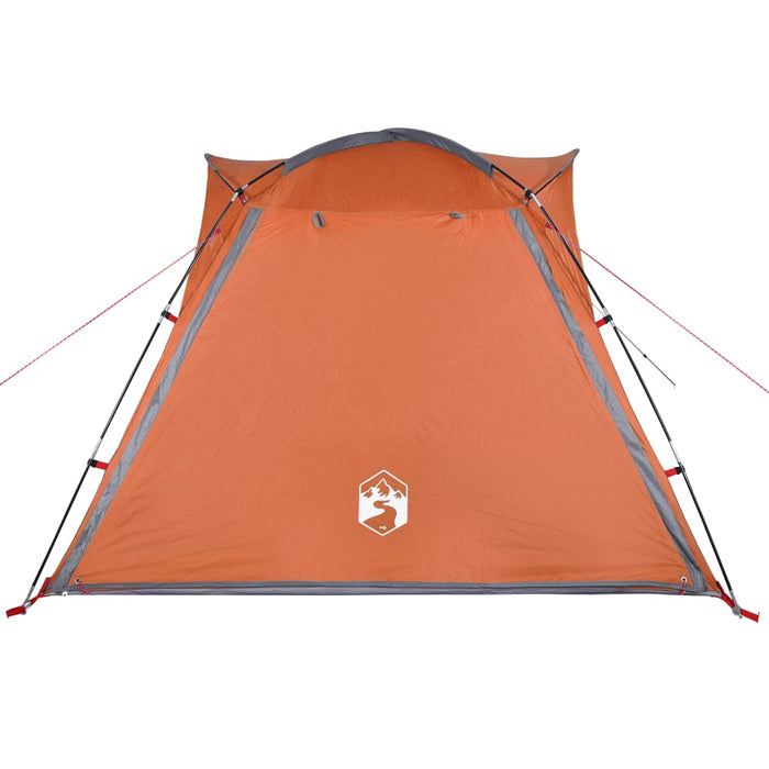 Cort camping, 4 persoane, gri/oranj, impermeabil, setare rapidă - WALTI WALTI