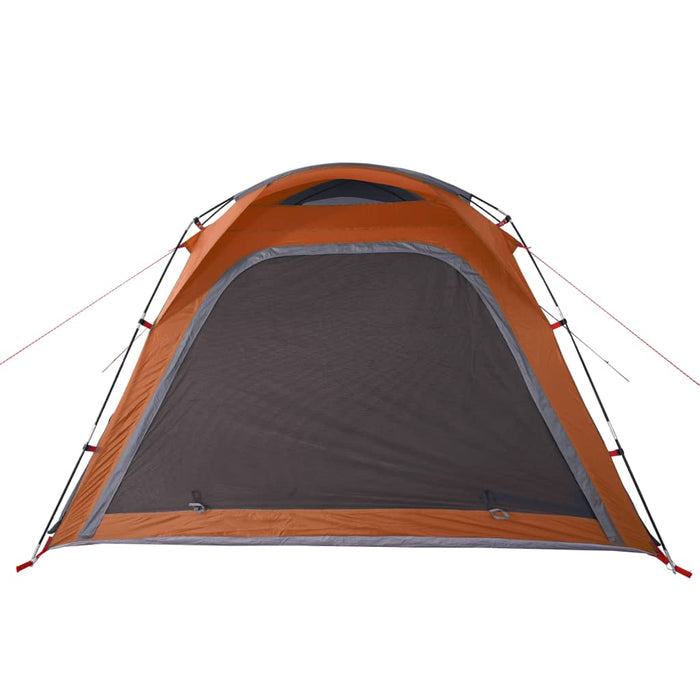 Cort camping, 4 persoane, gri/oranj, impermeabil, setare rapidă - WALTI WALTI