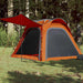 Cort camping, 4 persoane, gri/oranj, impermeabil, setare rapidă - WALTI WALTI