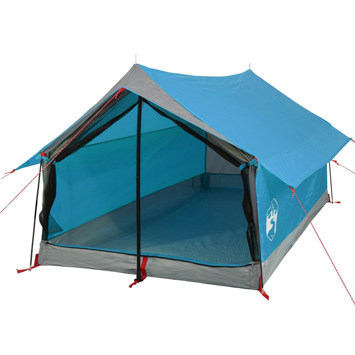 Cort camping pentru 2 persoane, albastru, impermeabil - WALTI WALTI