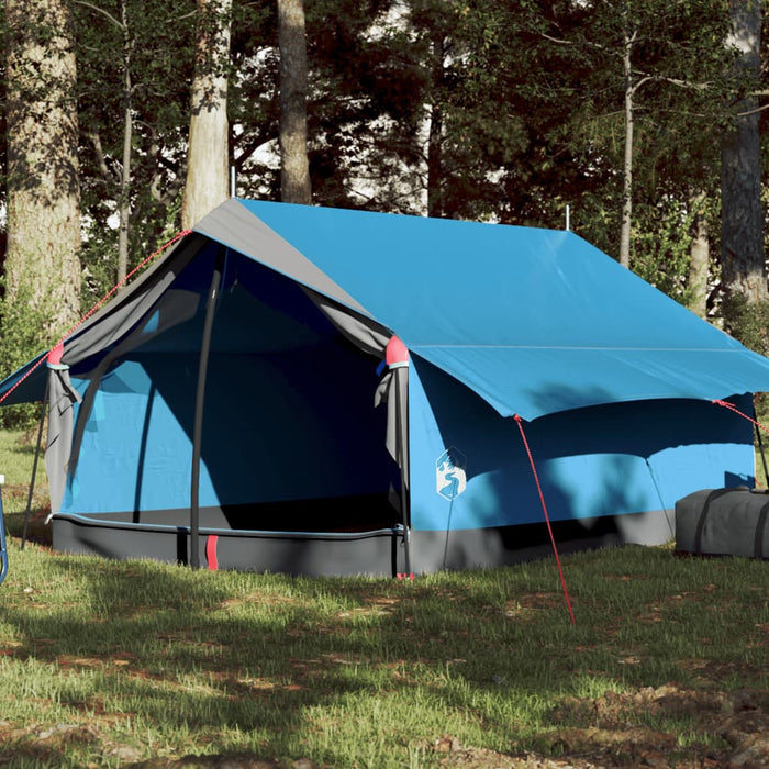 Cort camping pentru 2 persoane, albastru, impermeabil - WALTI WALTI