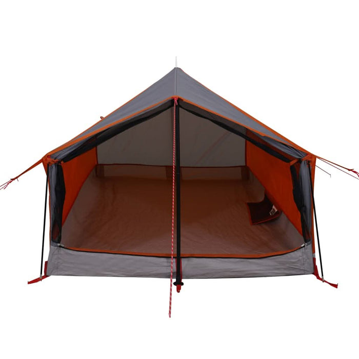 Cort de camping pentru 2 persoane, gri/portocaliu, impermeabil - WALTI WALTI