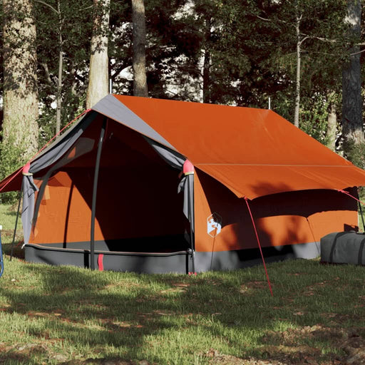 Cort de camping pentru 2 persoane, gri/portocaliu, impermeabil - WALTI WALTI