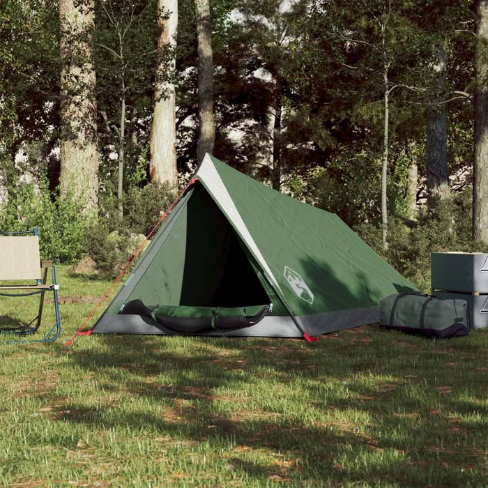 Cort de camping pentru 2 persoane, verde, impermeabil - WALTI WALTI