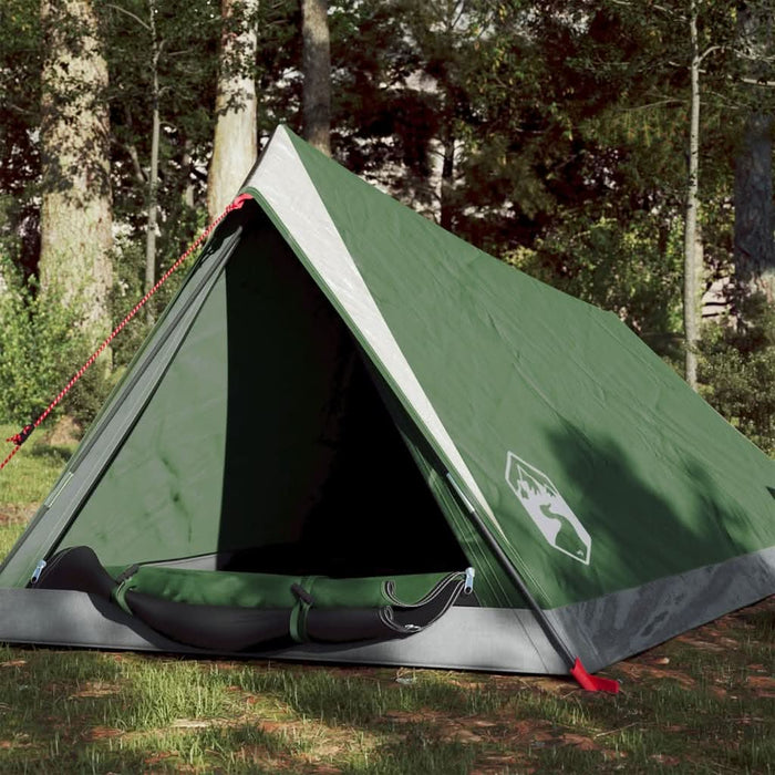 Cort de camping pentru 2 persoane, verde, impermeabil - WALTI WALTI