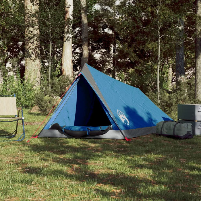 Cort camping pentru 2 persoane, albastru, impermeabil - WALTI WALTI