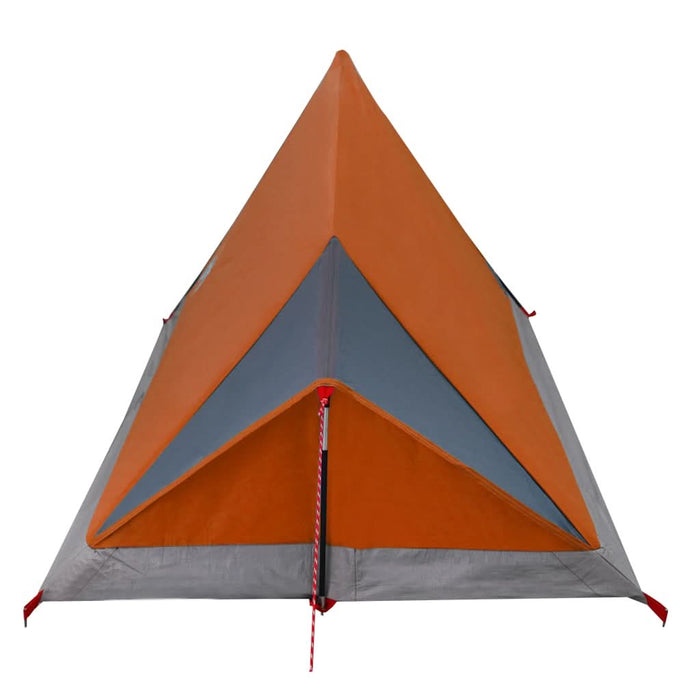 Cort de camping pentru 2 persoane, gri/portocaliu, impermeabil - WALTI WALTI