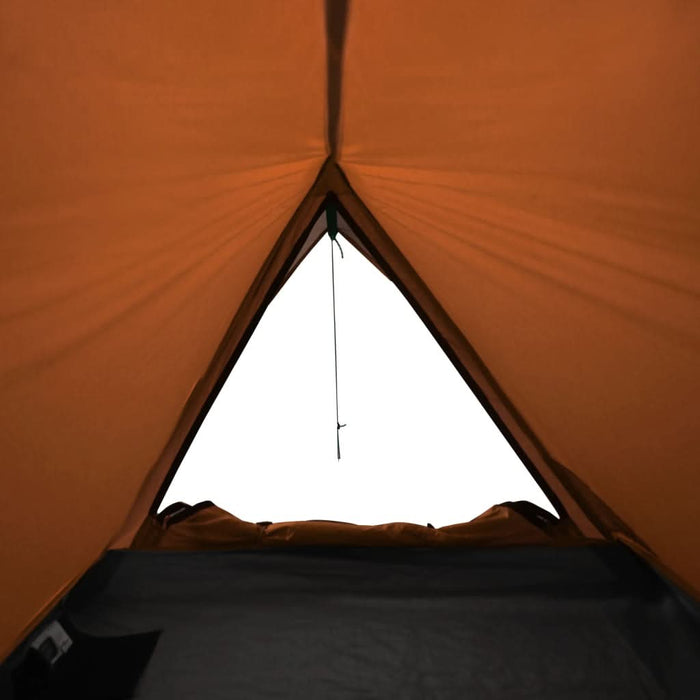 Cort de camping pentru 2 persoane, gri/portocaliu, impermeabil - WALTI WALTI