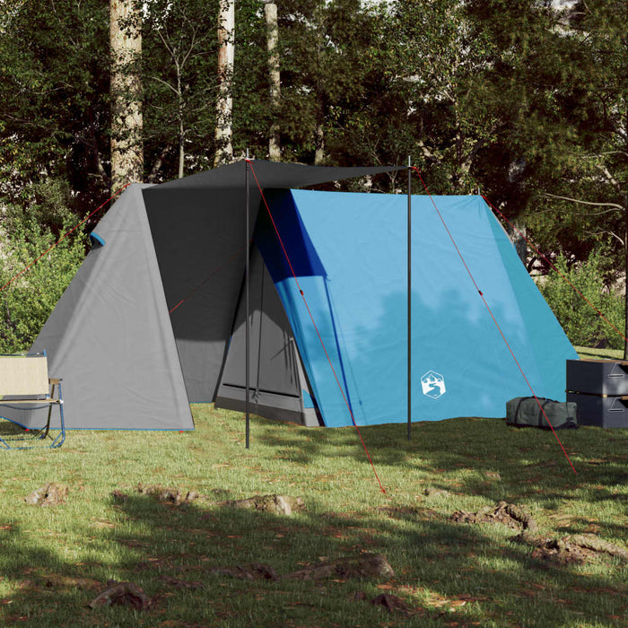 Cort camping pentru 3 persoane, albastru, impermeabil - WALTI WALTI