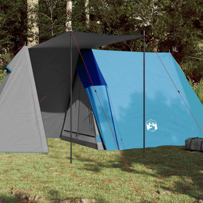 Cort camping pentru 3 persoane, albastru, impermeabil - WALTI WALTI