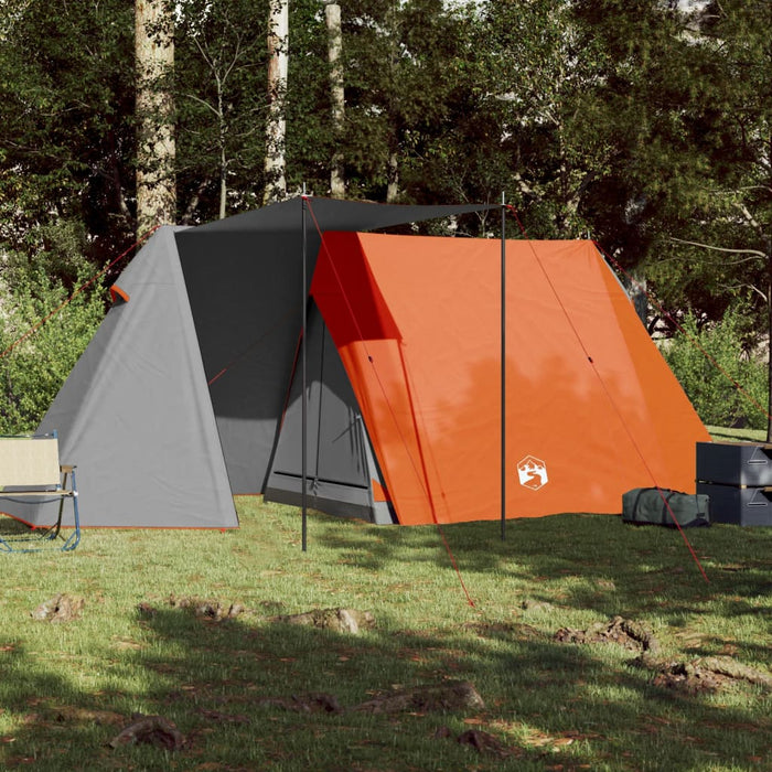 Cort de camping pentru 3 persoane, gri/portocaliu, impermeabil - WALTI WALTI