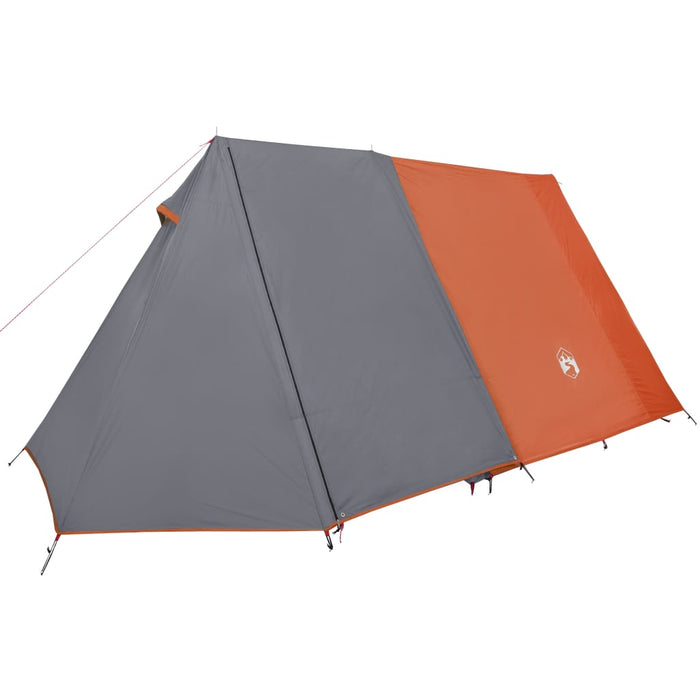 Cort de camping pentru 3 persoane, gri/portocaliu, impermeabil - WALTI WALTI