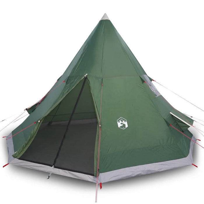 Cort de camping tipi pentru 4 persoane, verde, impermeabil - WALTI WALTI