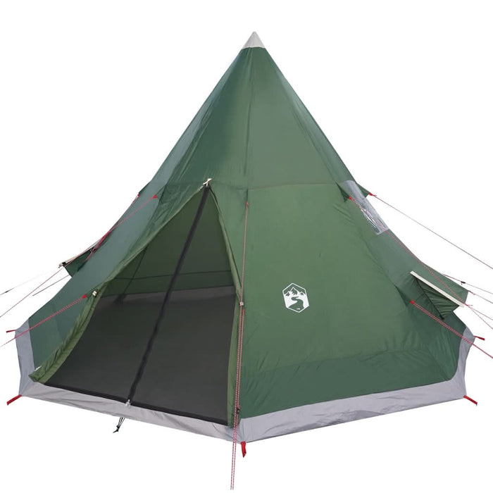 Cort de camping tipi pentru 4 persoane, verde, impermeabil - WALTI WALTI