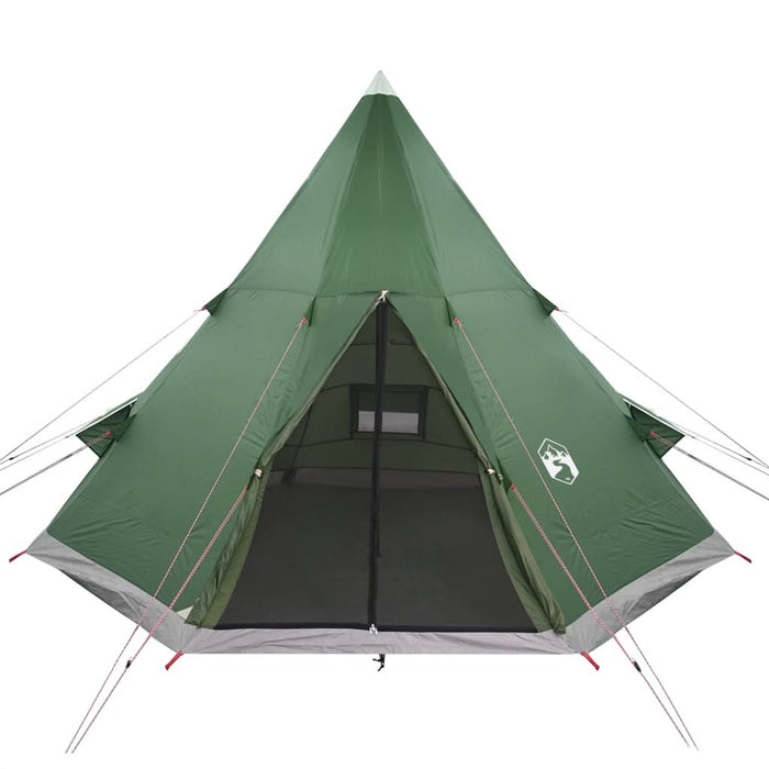 Cort de camping tipi pentru 4 persoane, verde, impermeabil - WALTI WALTI