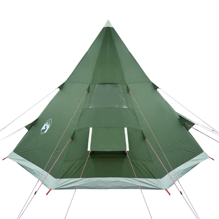 Cort de camping tipi pentru 4 persoane, verde, impermeabil - WALTI WALTI