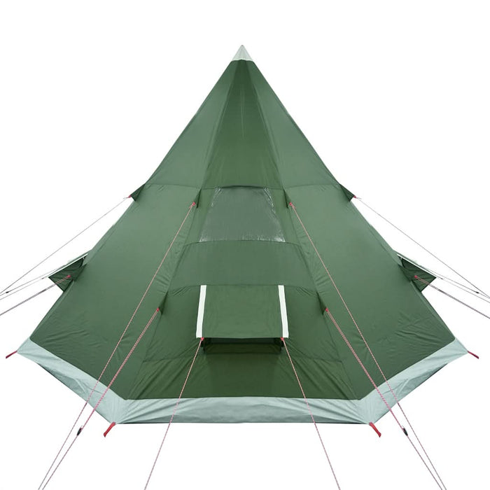 Cort de camping tipi pentru 4 persoane, verde, impermeabil - WALTI WALTI