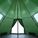 Cort de camping tipi pentru 4 persoane, verde, impermeabil - WALTI WALTI