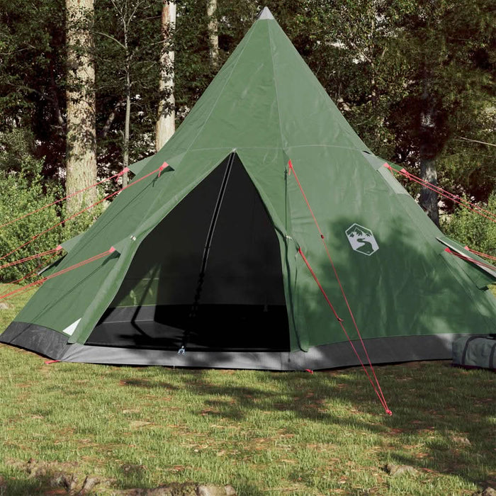 Cort de camping tipi pentru 4 persoane, verde, impermeabil - WALTI WALTI