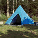Cort de camping tipi pentru 4 persoane, albastru, impermeabil - WALTI WALTI