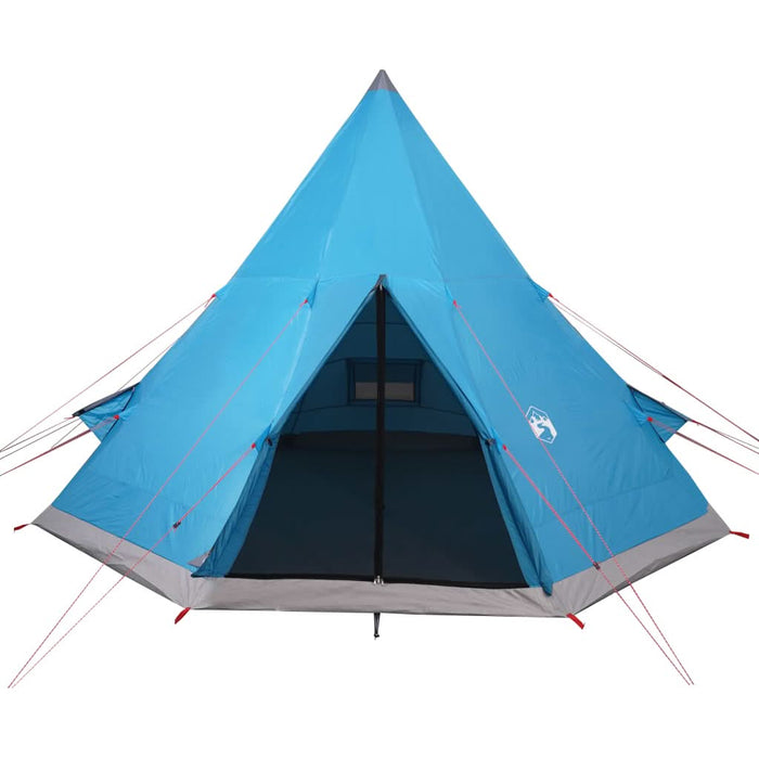 Cort de camping tipi pentru 4 persoane, albastru, impermeabil - WALTI WALTI