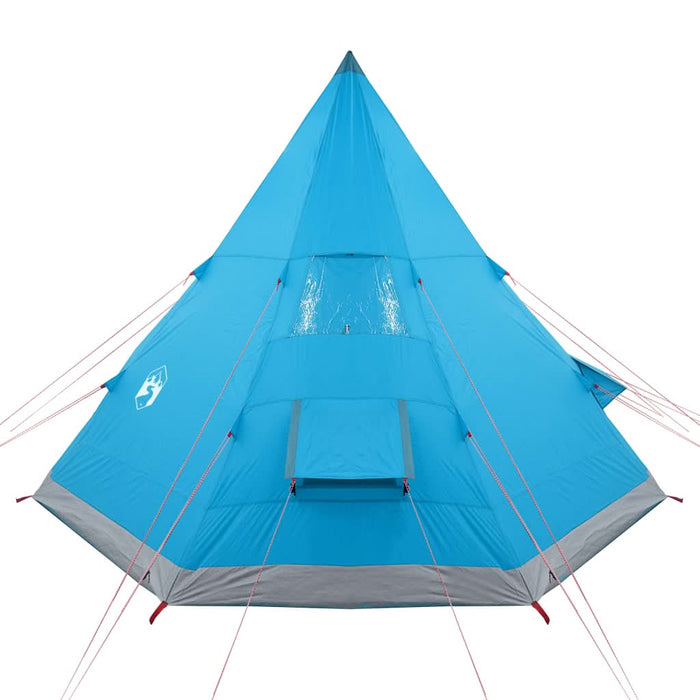 Cort de camping tipi pentru 4 persoane, albastru, impermeabil - WALTI WALTI